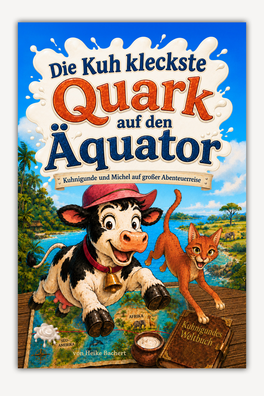Die Kuh kleckste Quark auf den Äquator