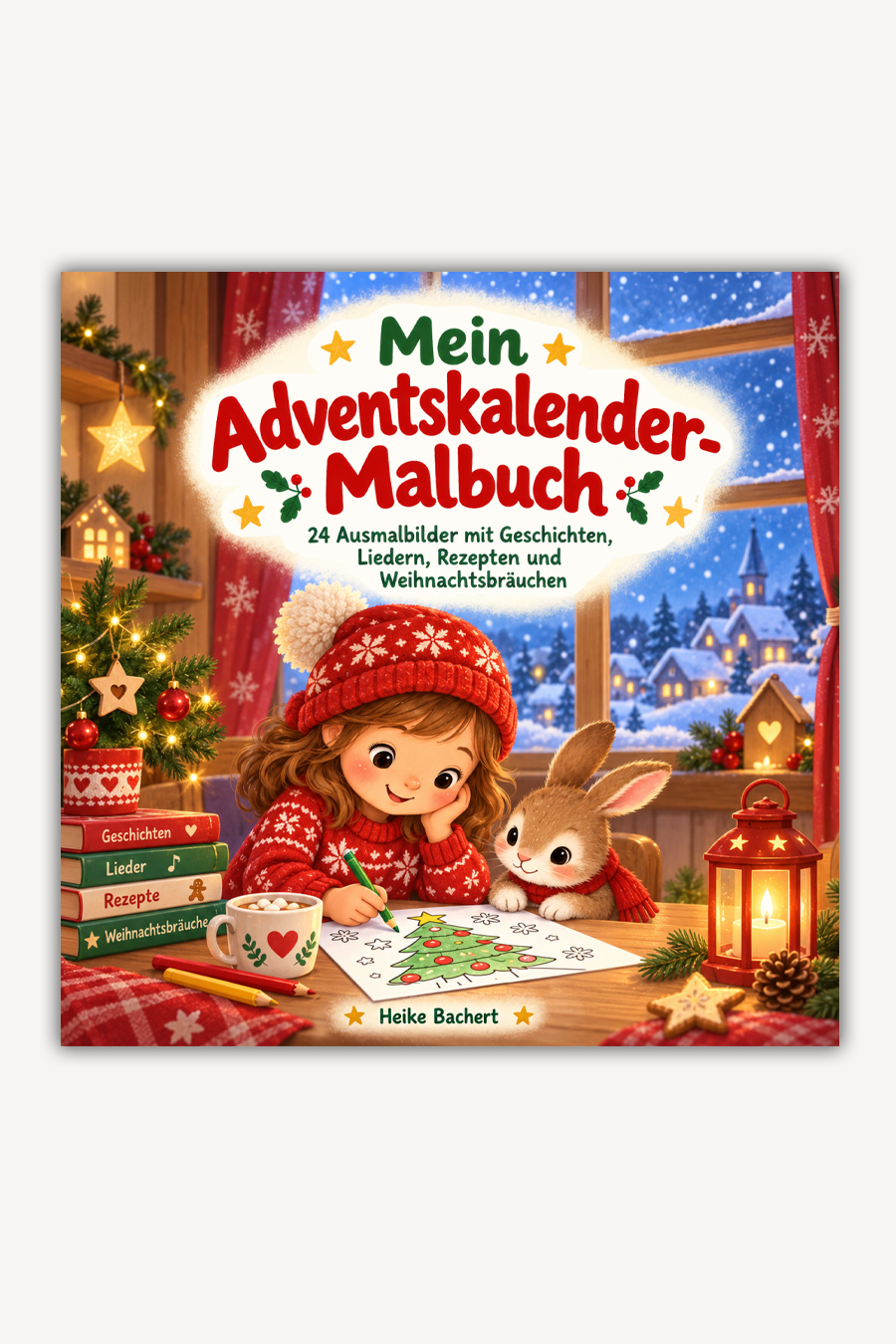 Mein Adventskalender-Malbuch